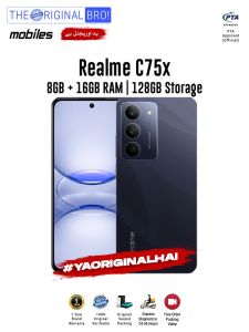 Realme C75x - 8GB RAM - 128GB Storage - PTA Approved - 12 Months Warranty - Blue - The Original Bro Mobiles - TOB35